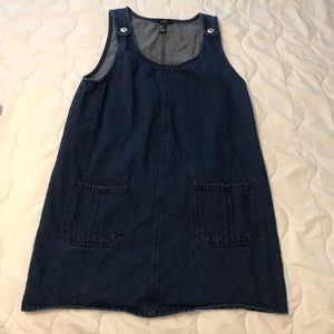 Forever 21 Denim Pinafore Mini Dress | Size M